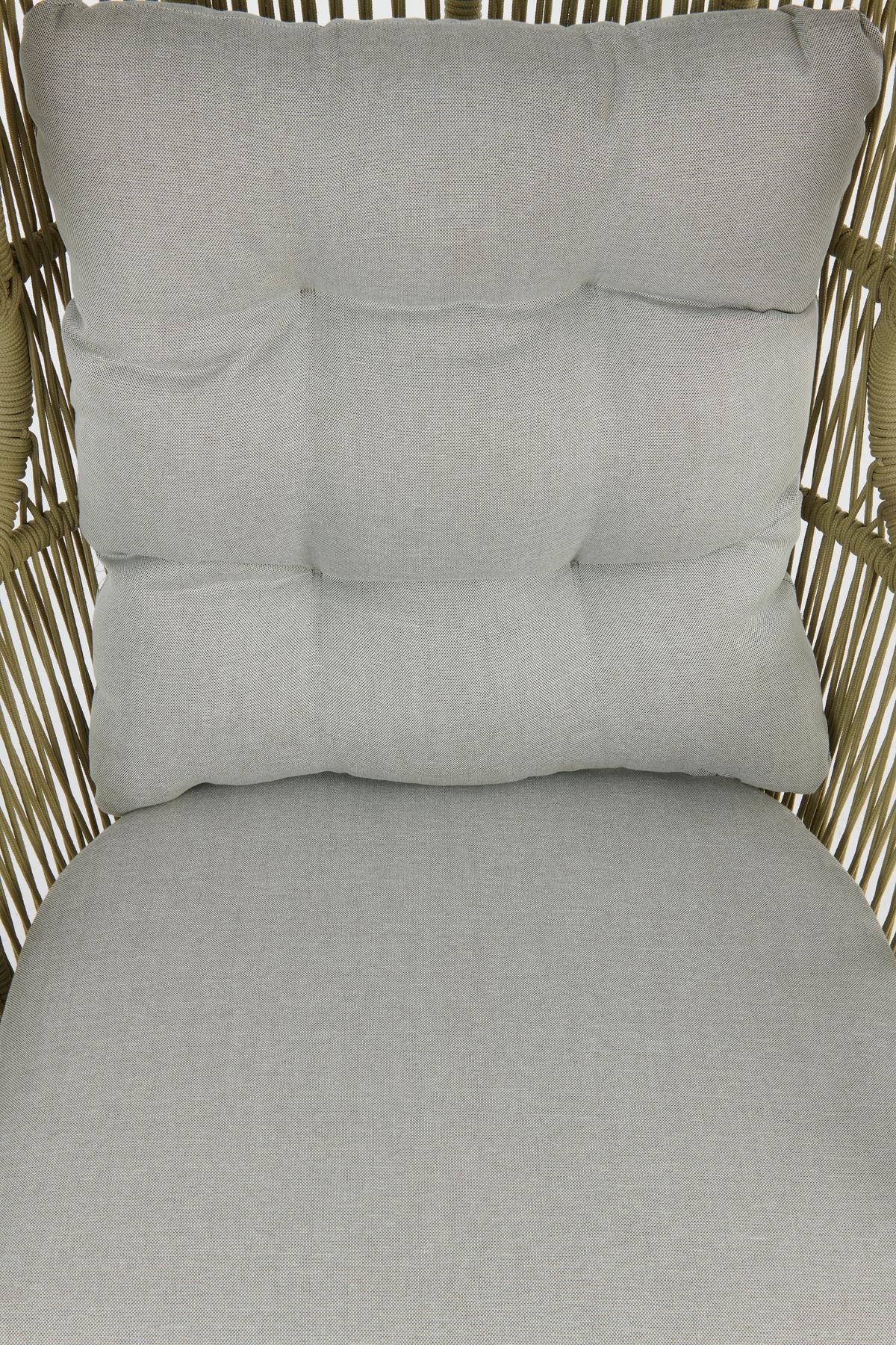 Viseči Stol Paris, Bež - bela/barve limete, Moderno, kovina/umetna masa (110/198/117cm) - Beldano