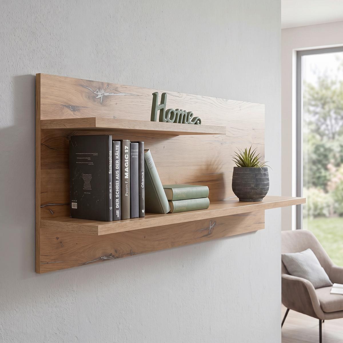 Poliță De Perete Auris - Modern, material pe bază de lemn (120/55/25cm) - Modern Living