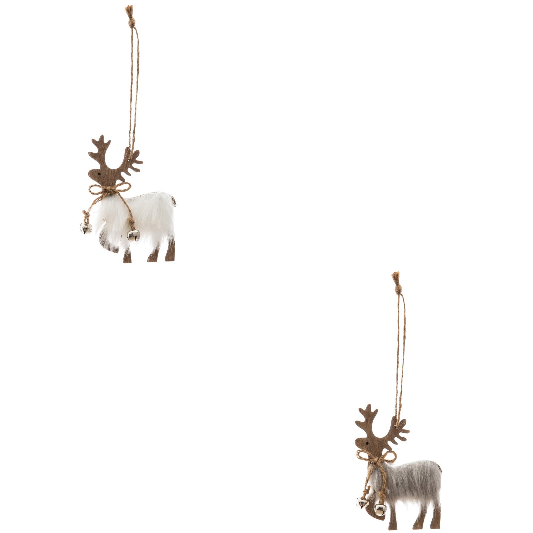 Ukras Za Bor Reindeer - Moderno, drvo/tekstil (6,9/1/10cm)
