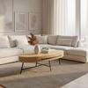 SOFFBORD EMILIA - svart/ekfärgad, Modern, metall (120/60/40cm) - Bessagi Home