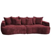 Mega Sofa Berg - bordo/crna, Trend, tekstil/plastika (292/71-99/127cm) - Modern Living