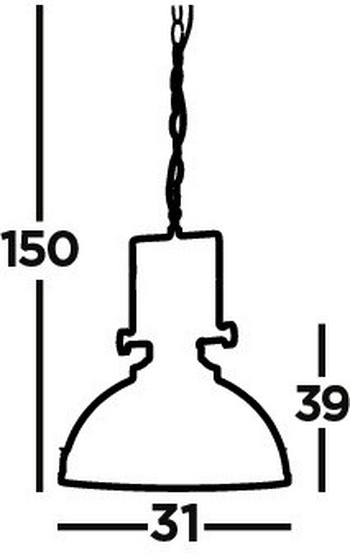 Függeszték Louisiana 2297cc - krómszínű, Trend, műanyag/fém (31/150cm)