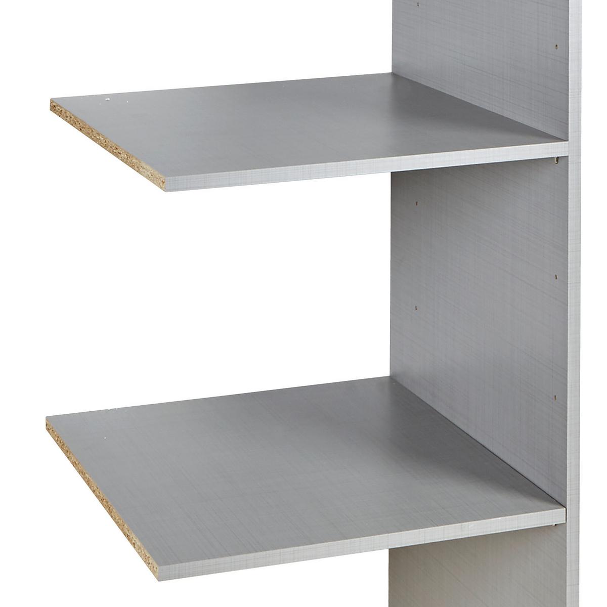 Belső Elosztás Tolóajtós Szekrényhez - szürke, fa (87/147/50cm)