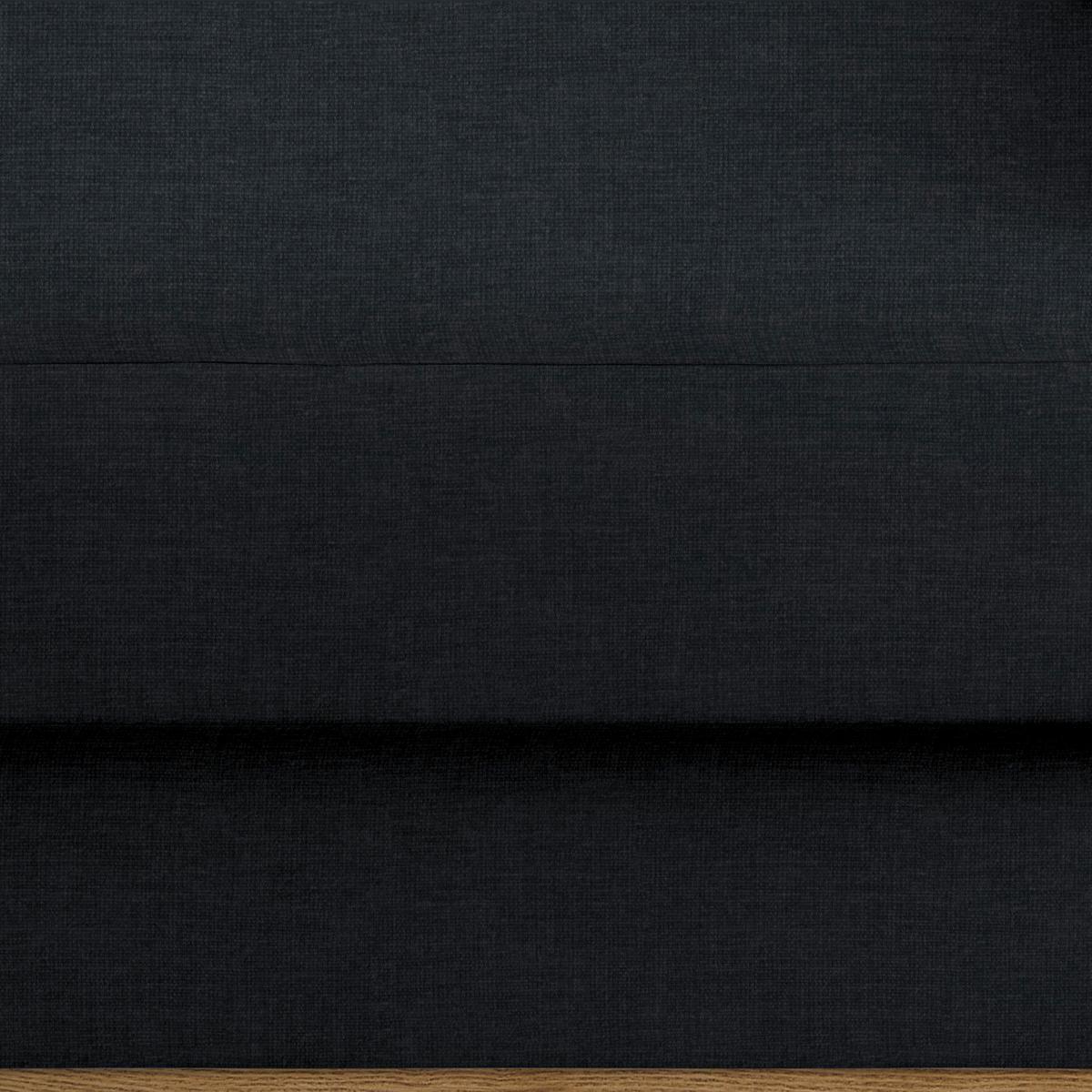 Wohnlandschaft Romeo Schwarz - Schwarz, KONVENTIONELL, Textil/Metall (167/87/234cm) - Zandiara