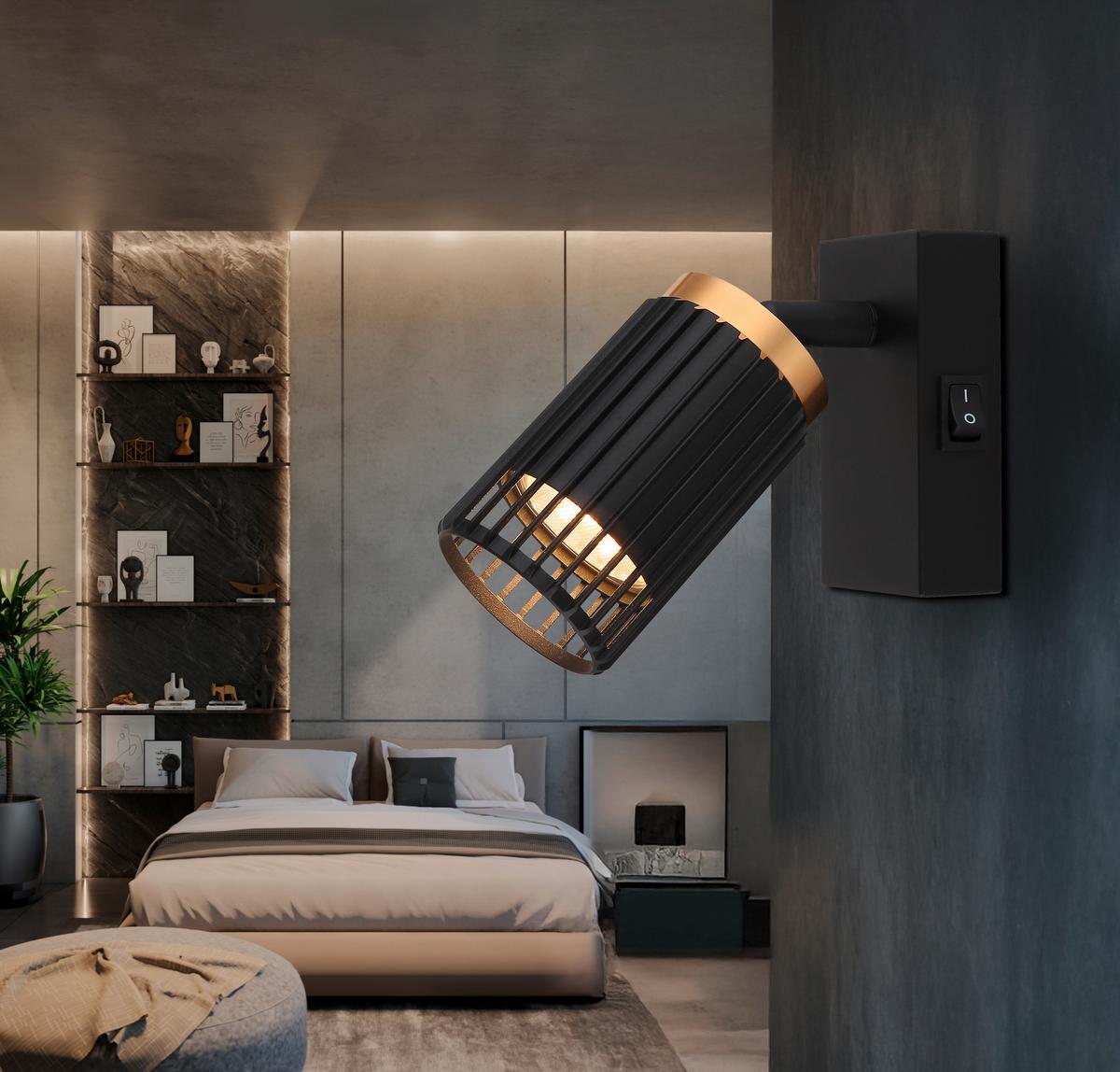 STRAHLER 57906-1 KORBEN - Goldfarben/Schwarz, Design, Metall (7/12cm) - Globo