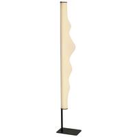 LED-Stehleuchte Laseri Schwarz/Weiß max. 24 Watt - Weiss/Schwarz, Konventionell, Kunststoff/Metall (26/19/148cm) - Mömax