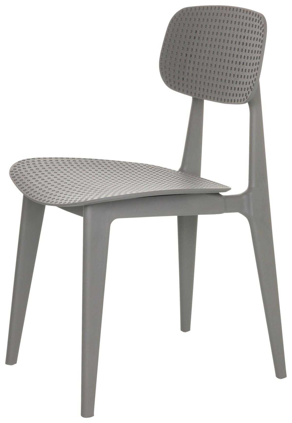 Vrtni Stol Artifo Hol, Siva - siva, Basics, umetna masa (42/79/51cm) - MID.YOU