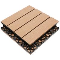 PŁYTKA TARASOWA PREMIUM 11ER SET - kolor klonowy, Konventionell, materiał drewnopochodny (30/30/2,1cm) - Ambia Garden