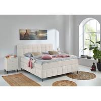 Boxspring Krevet Scarlett - bež/crna, Konvencionalno, drvni materijal/drvo (160/200cm) - Premium Living