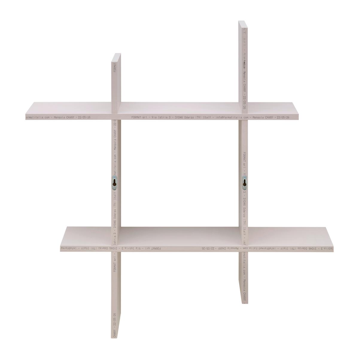 Wandregal Lucia Kaschmirfarben - Kaschmir, MODERN, Holzwerkstoff (80/80/15cm) - Mömax
