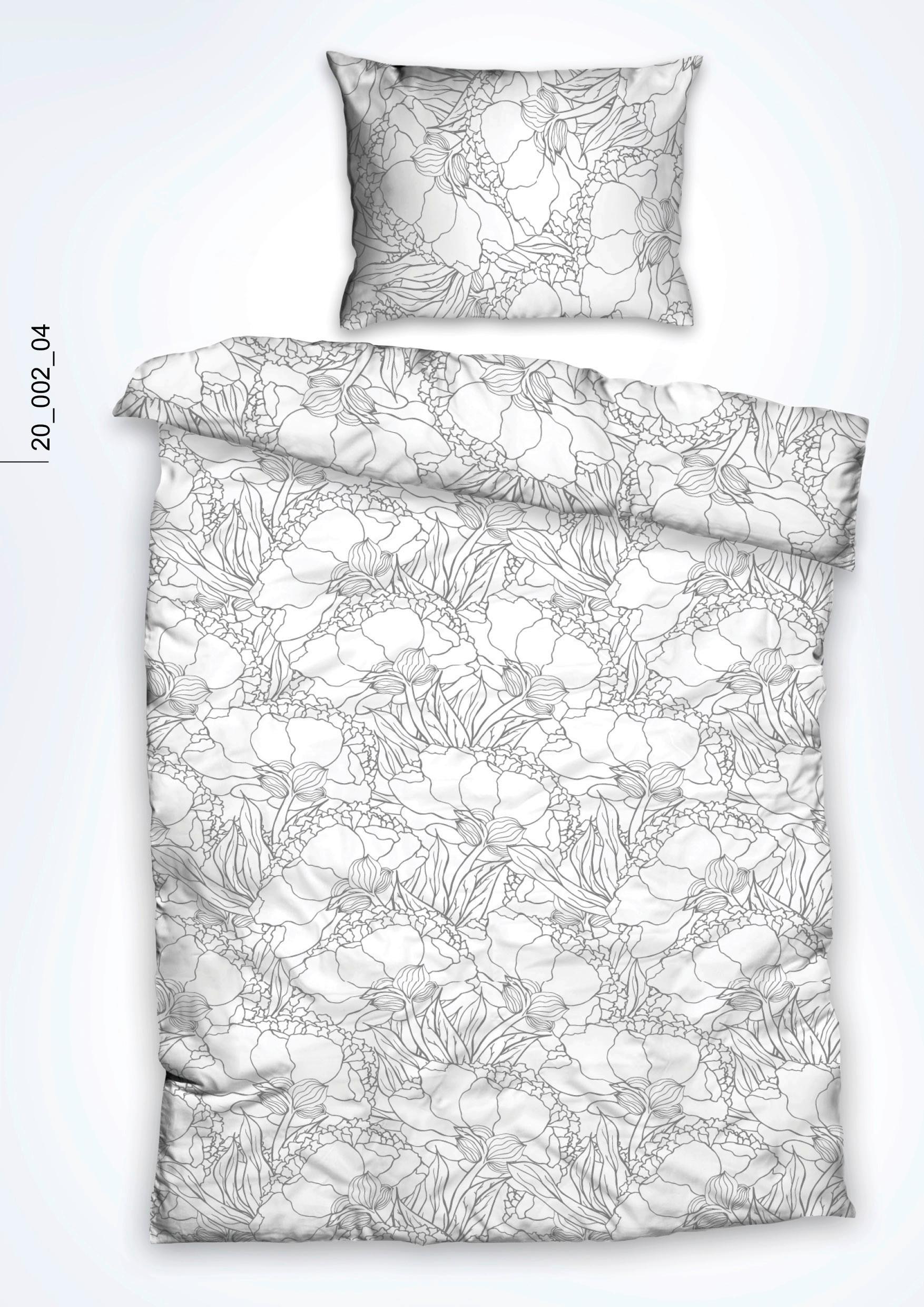 Posteljina Emma Xxl 200x200/2x60x80cm - siva, tekstil (200/200cm) - Mömax