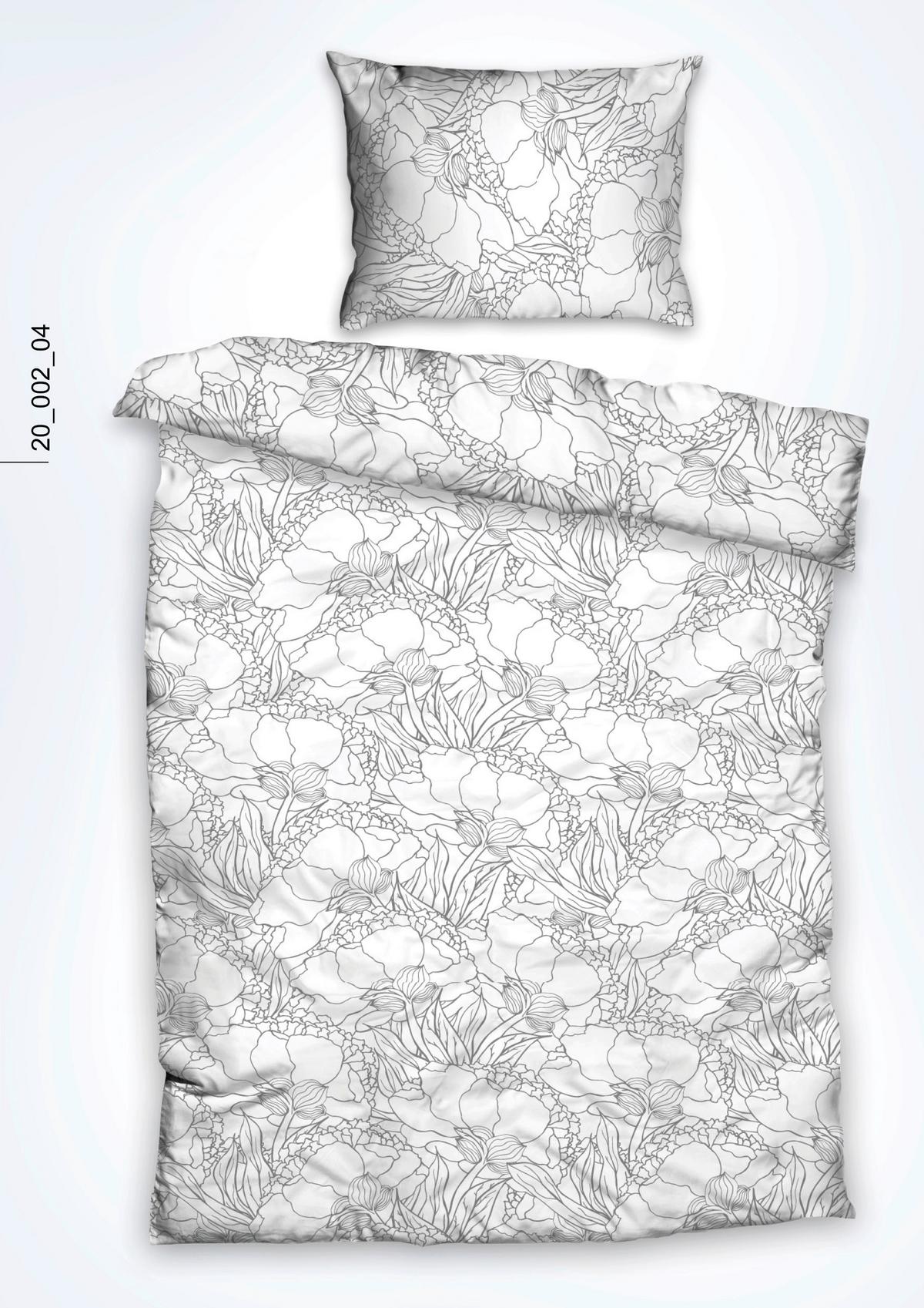 Posteljina Emma Xxl 200x200/2x60x80cm - siva, tekstil (200/200cm) - Mömax