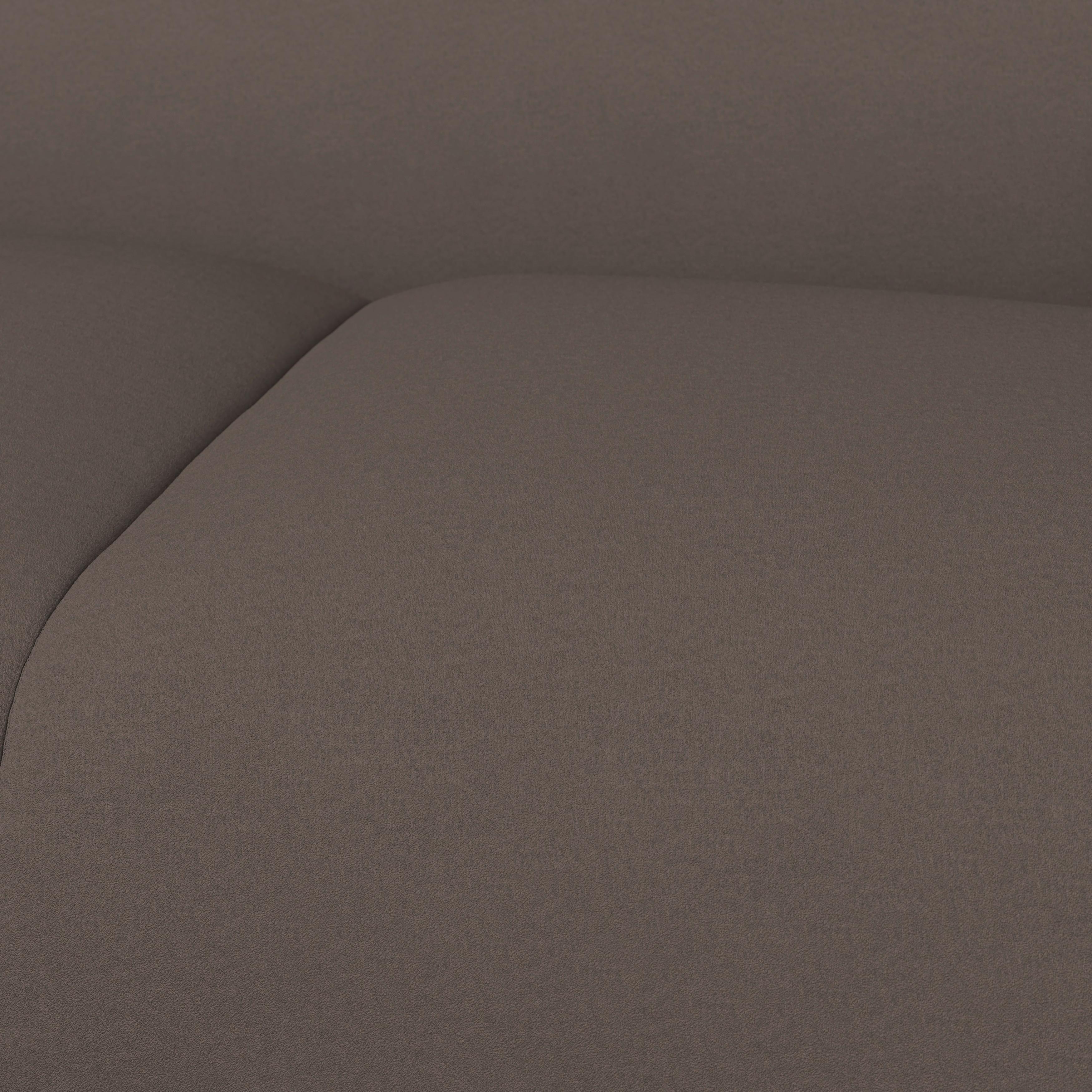 SOFFA HEVI - svart/mocca, Modern, trä/textil (197/73/86cm) - Bessagi Home