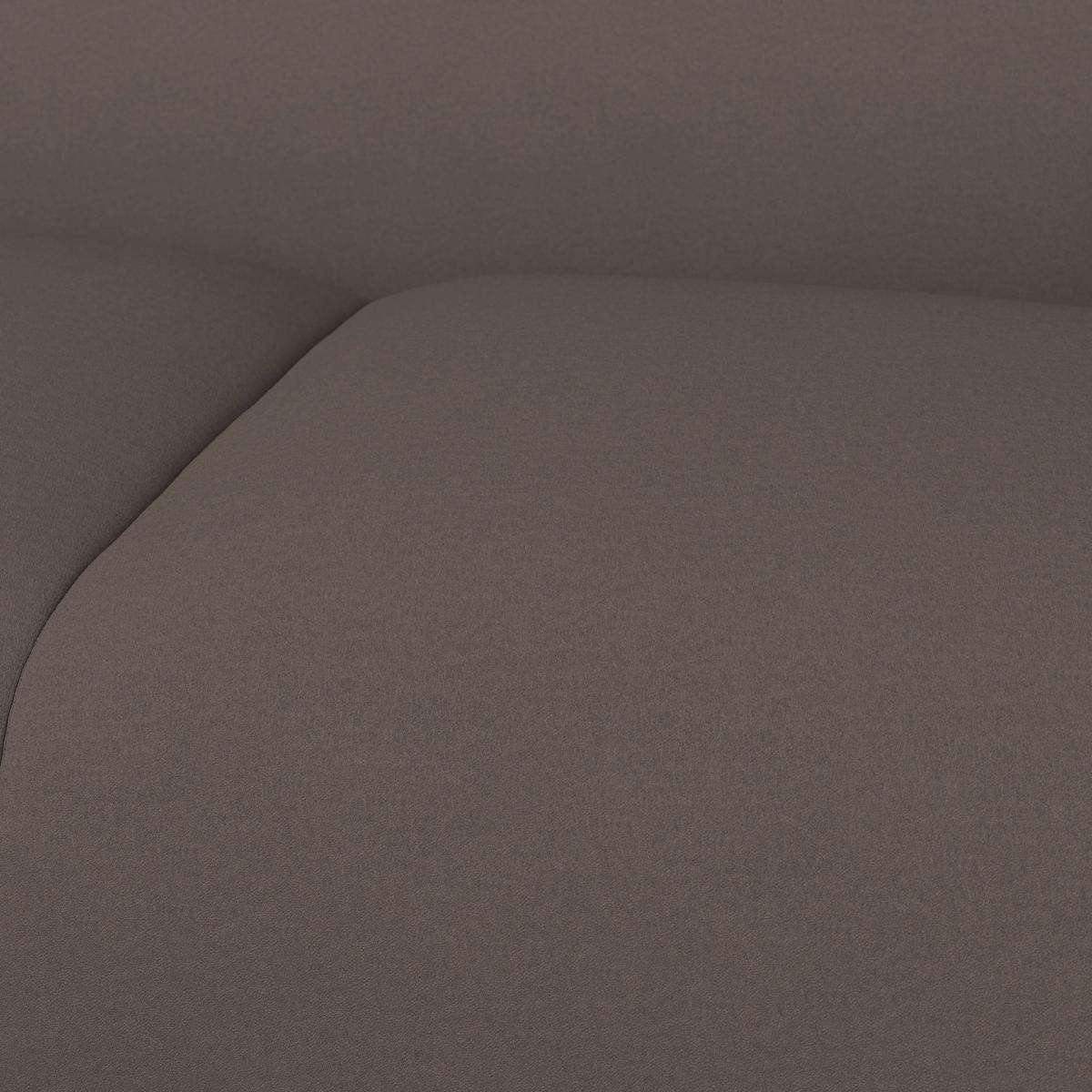 Zofa Hevi, Rjava - črna/mocha rjava, Moderno, umetna masa/tekstil (197/73/86cm) - Bessagi Home