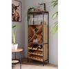 BARELEMENT CHAMPAGNE - Hellbraun/Schwarz, Lifestyle, Holz/Holzwerkstoff (60/30/160cm) - Premium Living