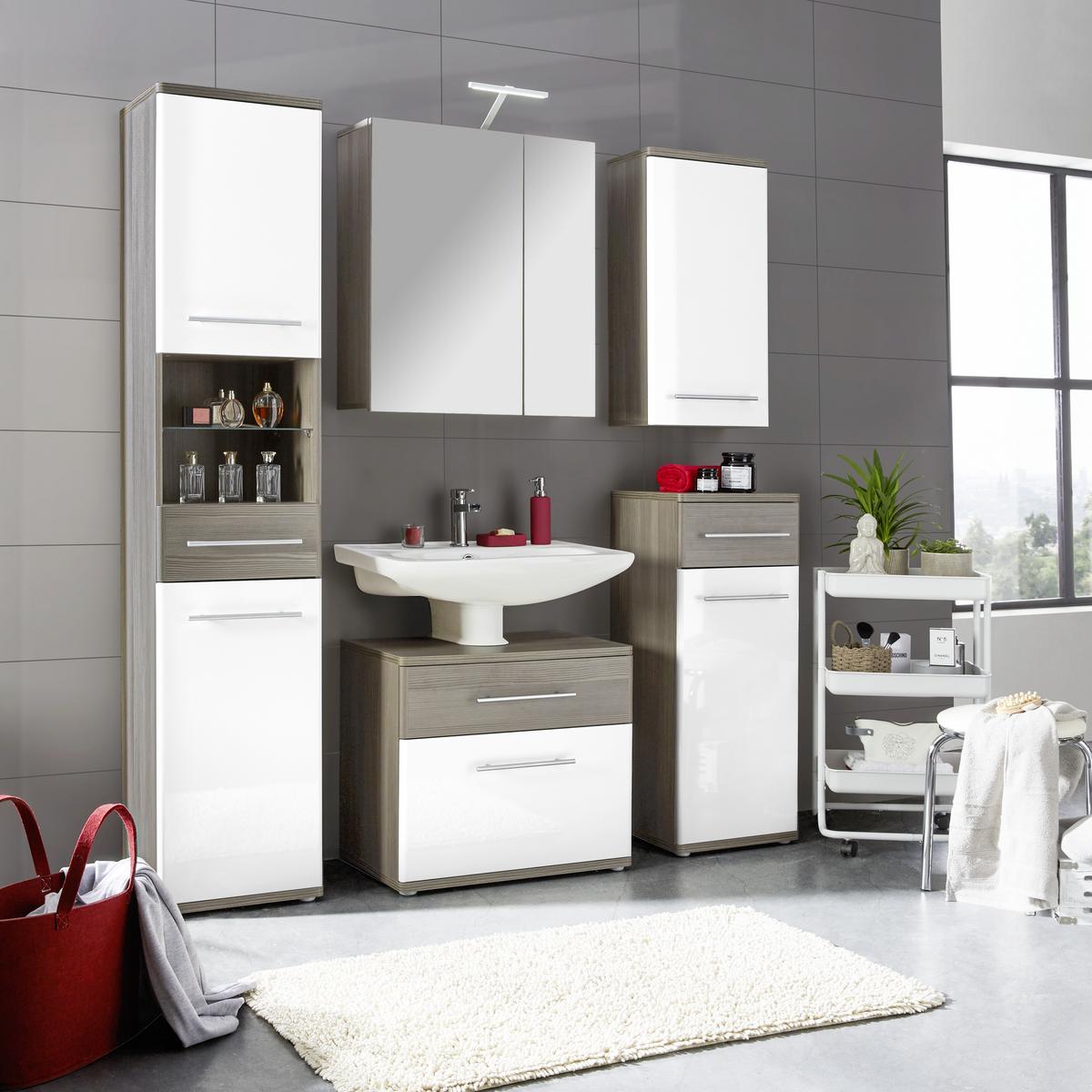 Stapelhocker in Weiss - Weiss, Konventionell, Textil/Metall (46/45cm) - Mömax