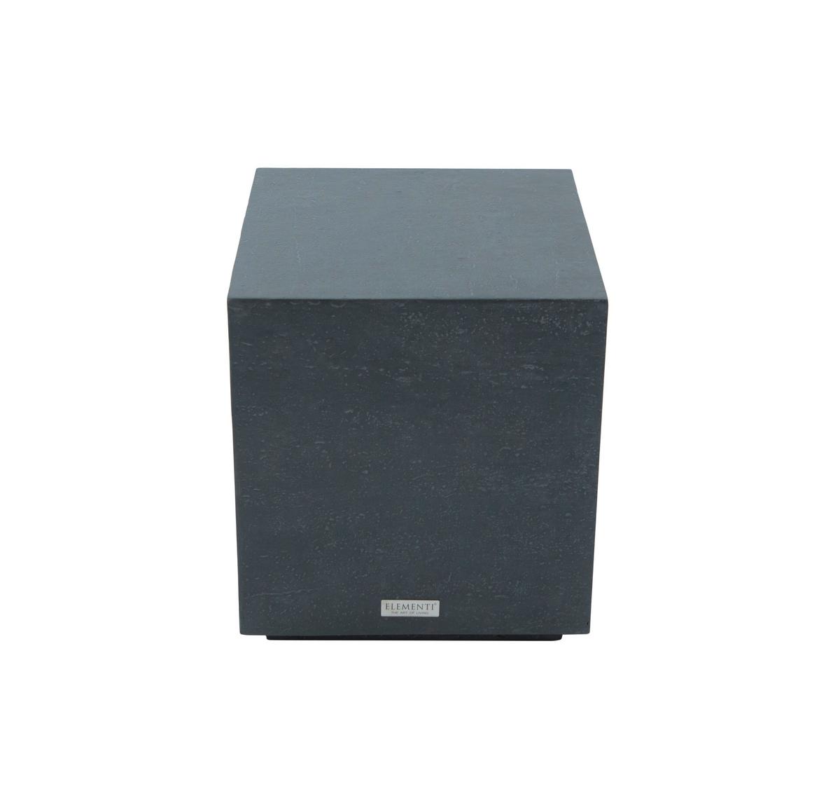 Loungetisch Tevere Schwarz - Schwarz, KONVENTIONELL, Stein (45/45/50.8cm) - Gardenson