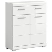 MIDISCHRANK SCOUT - Weiss Hochglanz/Weiss, Modern, Holzwerkstoff/Kunststoff (74/88/31cm) - MID.YOU