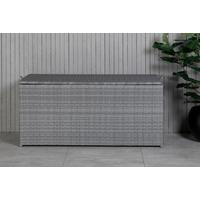 Kissenbox London ca. 130x61x60 cm Grau - Grau, KONVENTIONELL, Kunststoff (130/61/60cm) - Gardenson