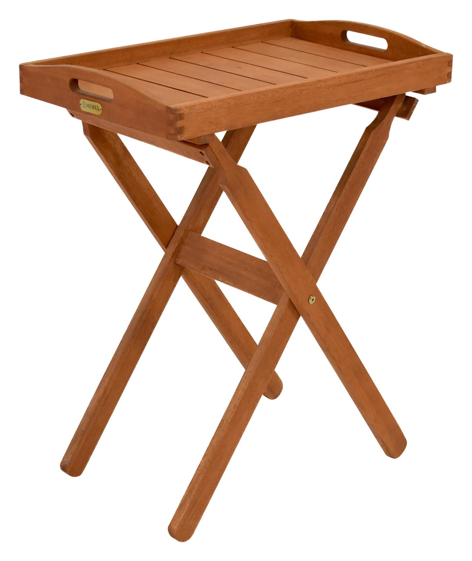 Gartenbeistelltisch Eukalyptusholz ca. 39x60x75cm - Braun, KONVENTIONELL, Holz (39/60/75cm) - Gardenson
