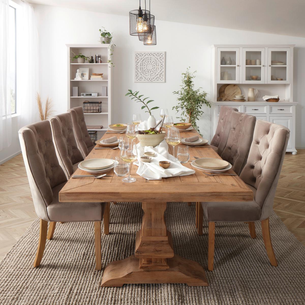 Stolice Joleen - prirodne boje/taupe, Lifestyle, drvo/metal (55/97/64cm) - Mömax