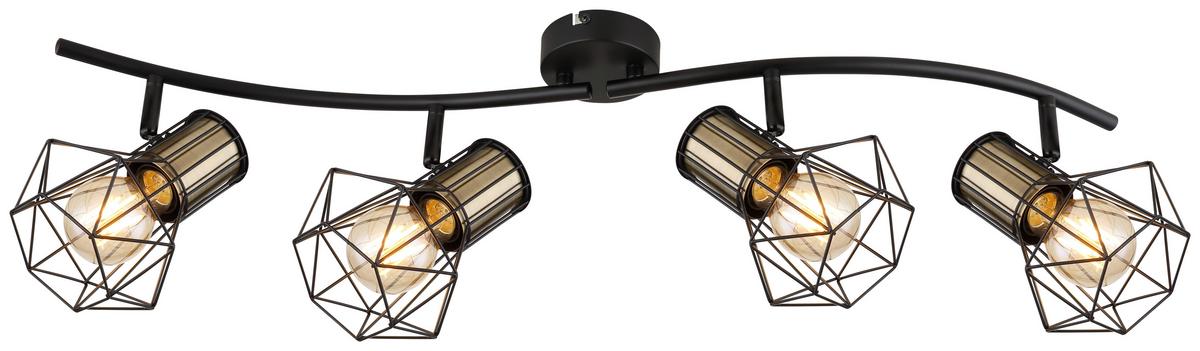 Reflektor 54017-4m Priska - boje mjeda/crna, Trend, metal (80/22,5cm) - Globo