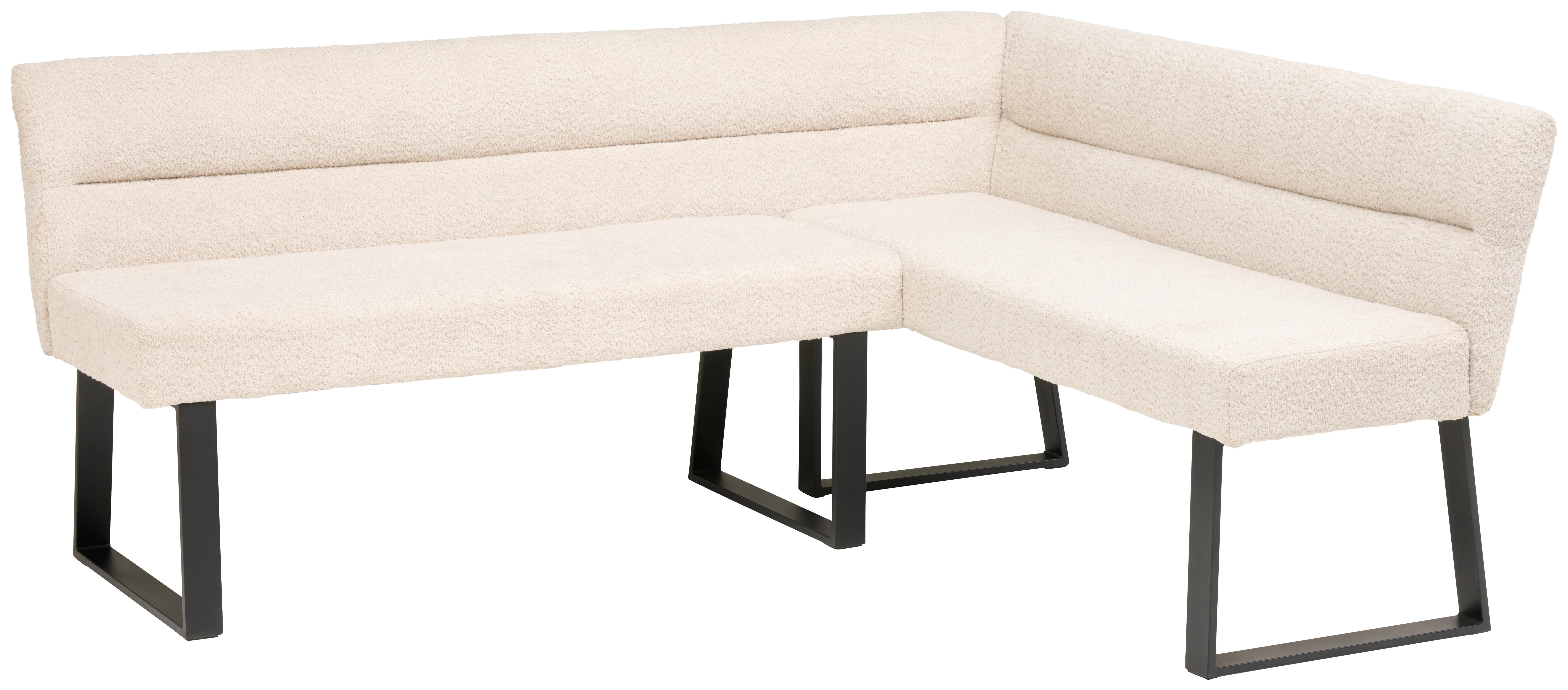 ŁAWKA NAROŻNA KEA - beżowy/czarny, Konventionell, metal/tkanina (190/150cm) - MID.YOU