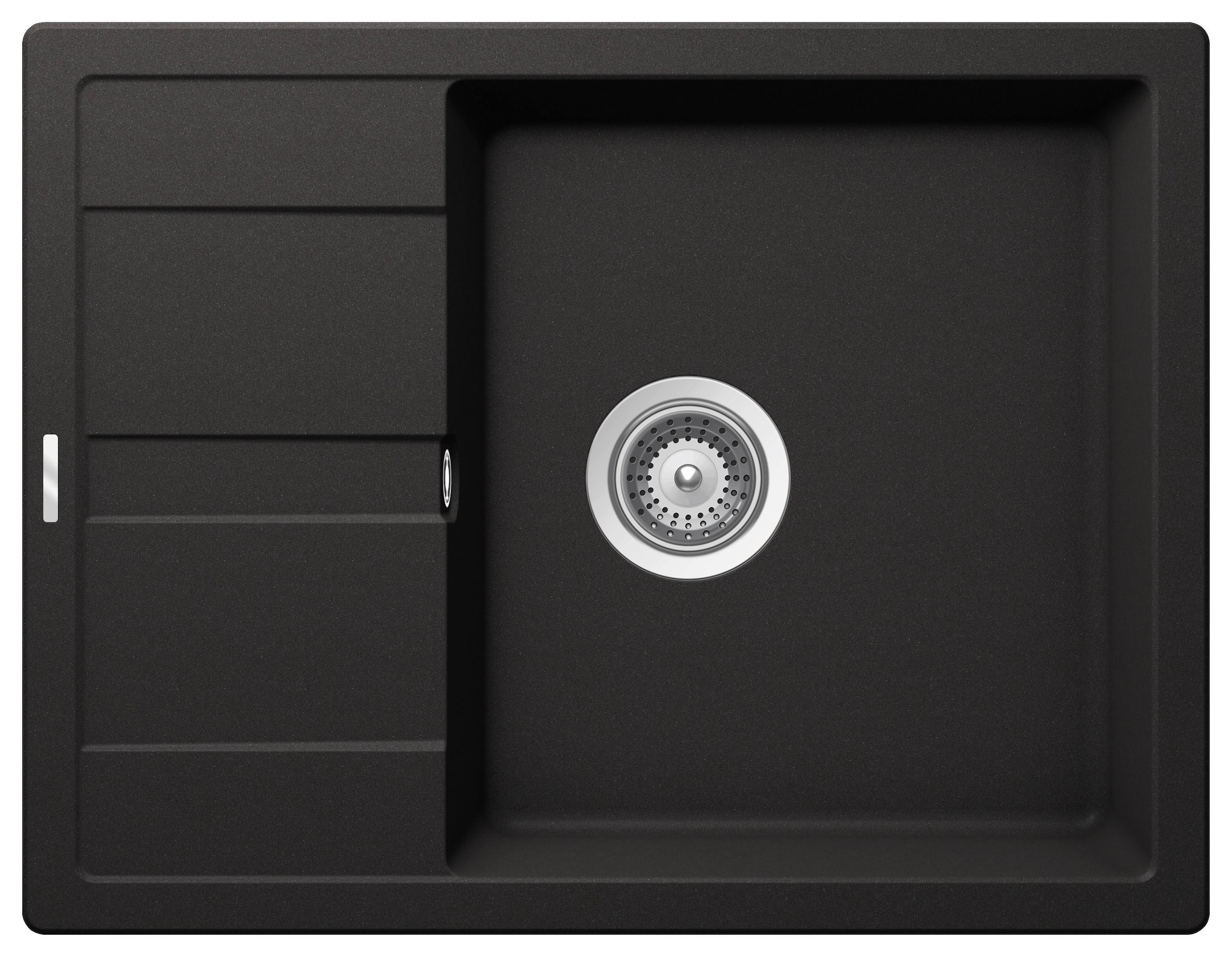 Pomivalno Korito Nashville, 65x50cm - črna, Basics, kamen (65/20/50cm) - Respekta