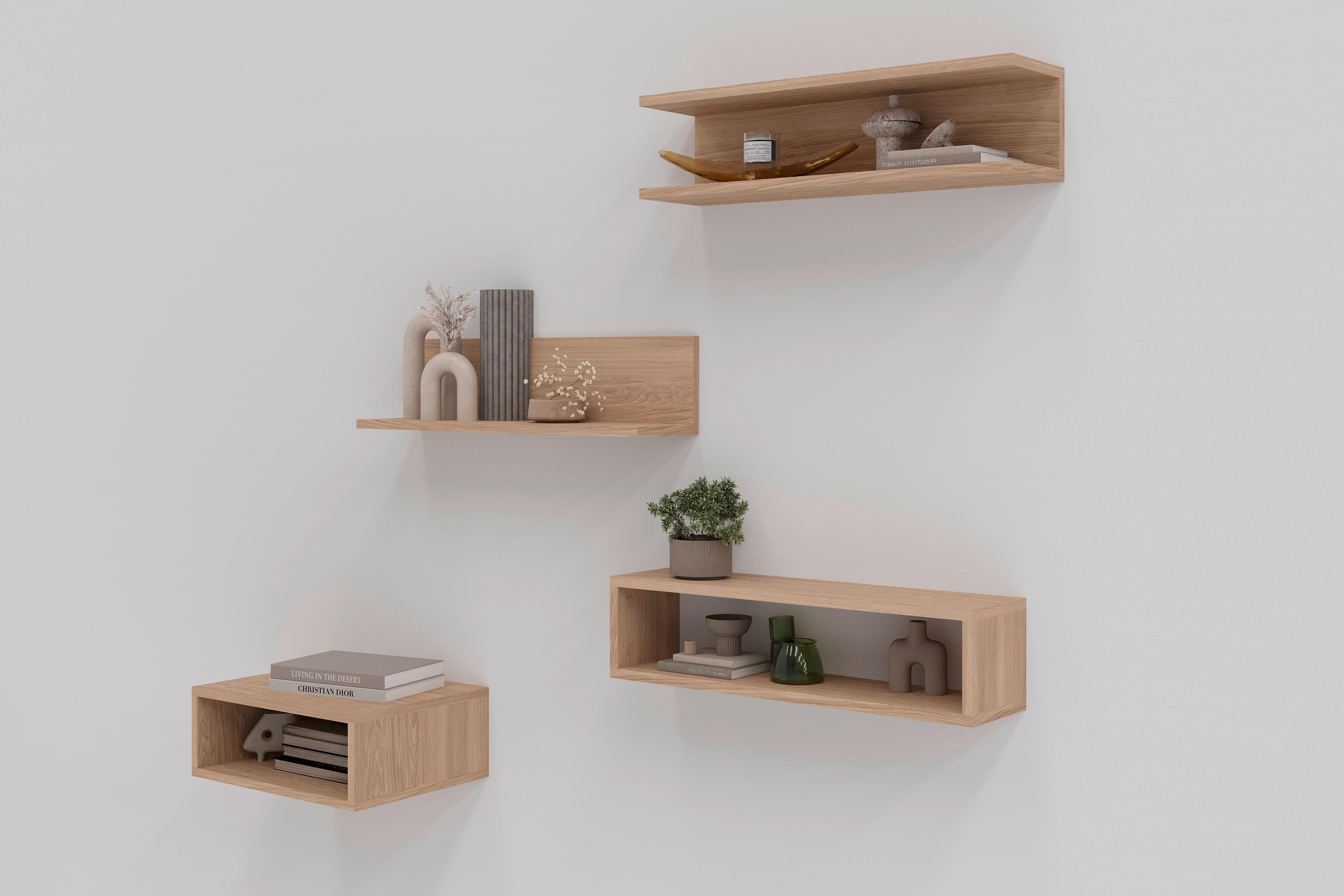 Zidna Polica Duraline L - bež, Moderno, drvo (60/15/15cm) - Modern Living
