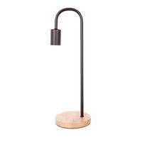 Tischleuchte Jbwnd-Blk-Tbl - Schwarz, Trend, Holz/Metall (15/47/15cm) - Kayoom