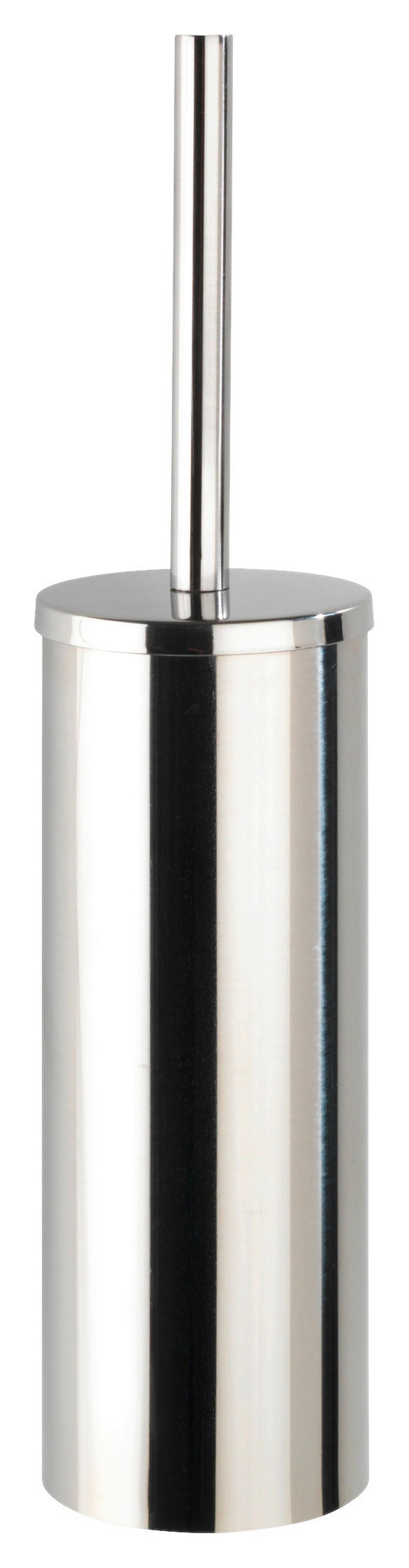 WC-Bürstengarnitur aus Edelstahl - MODERN, Metall (9/39/12,5cm) - Mömax