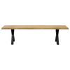 SITTBÄNK OAK - vildek, Natur, metall/trä (200/44/38cm) - Zandiara