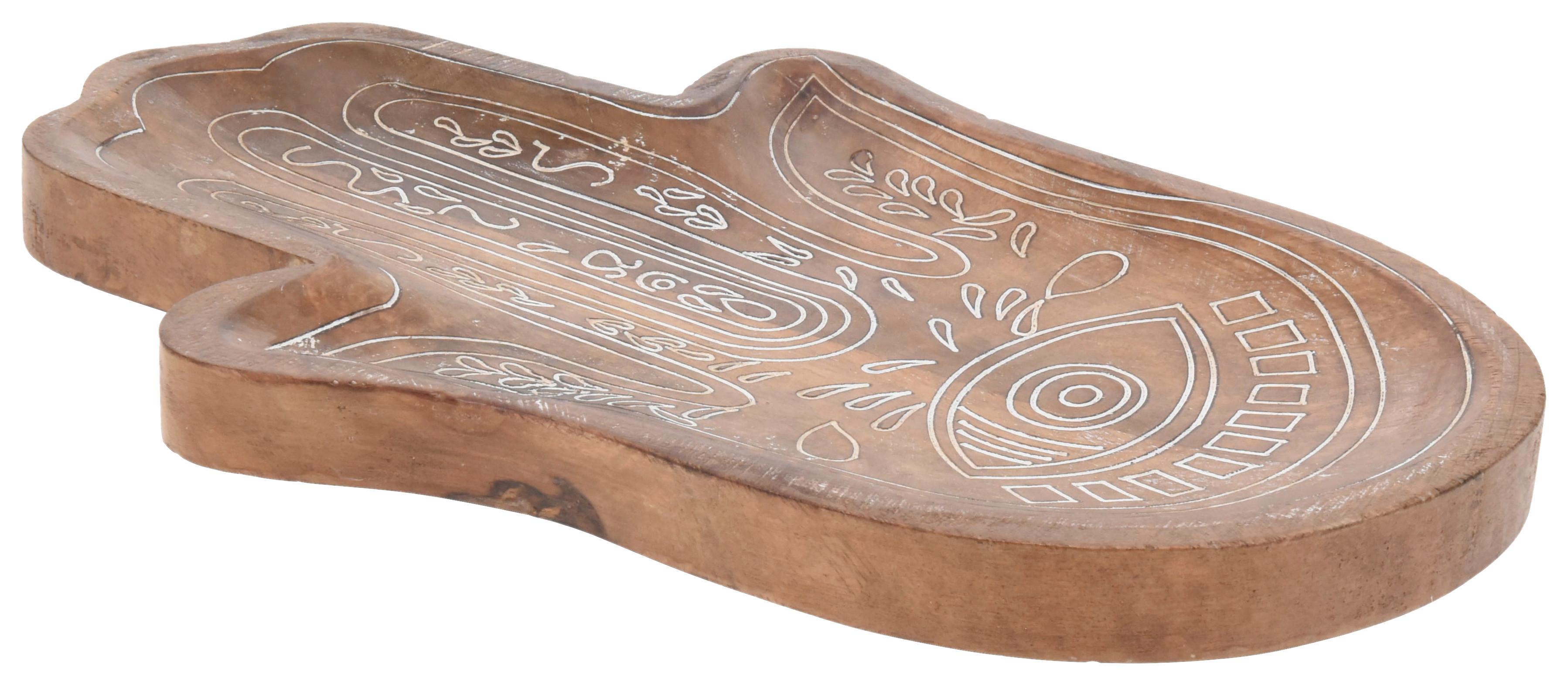 Okrasna Skleda Emilia - naravne barve, Moderno, les (20/29/2cm) - Modern Living