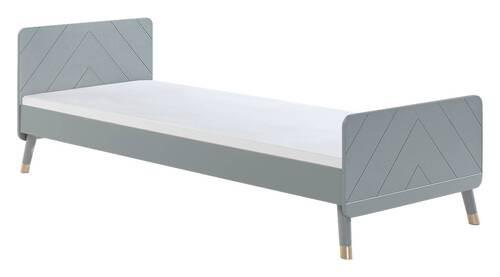 Kinderbett Billy 90x200 cm Grau mit Lattenrost - Grau, KONVENTIONELL, Holzwerkstoff (90/200cm) - MID.YOU