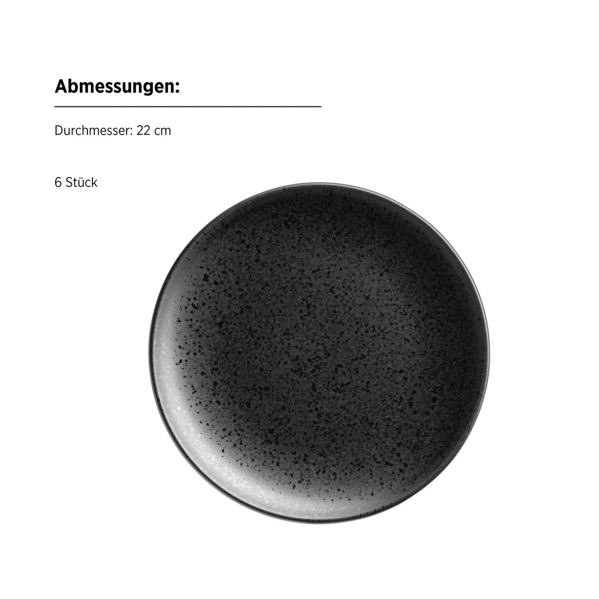 FRÜHSTÜCKSSET ESSENTIAL - Schwarz, Trend, Keramik - Mäser
