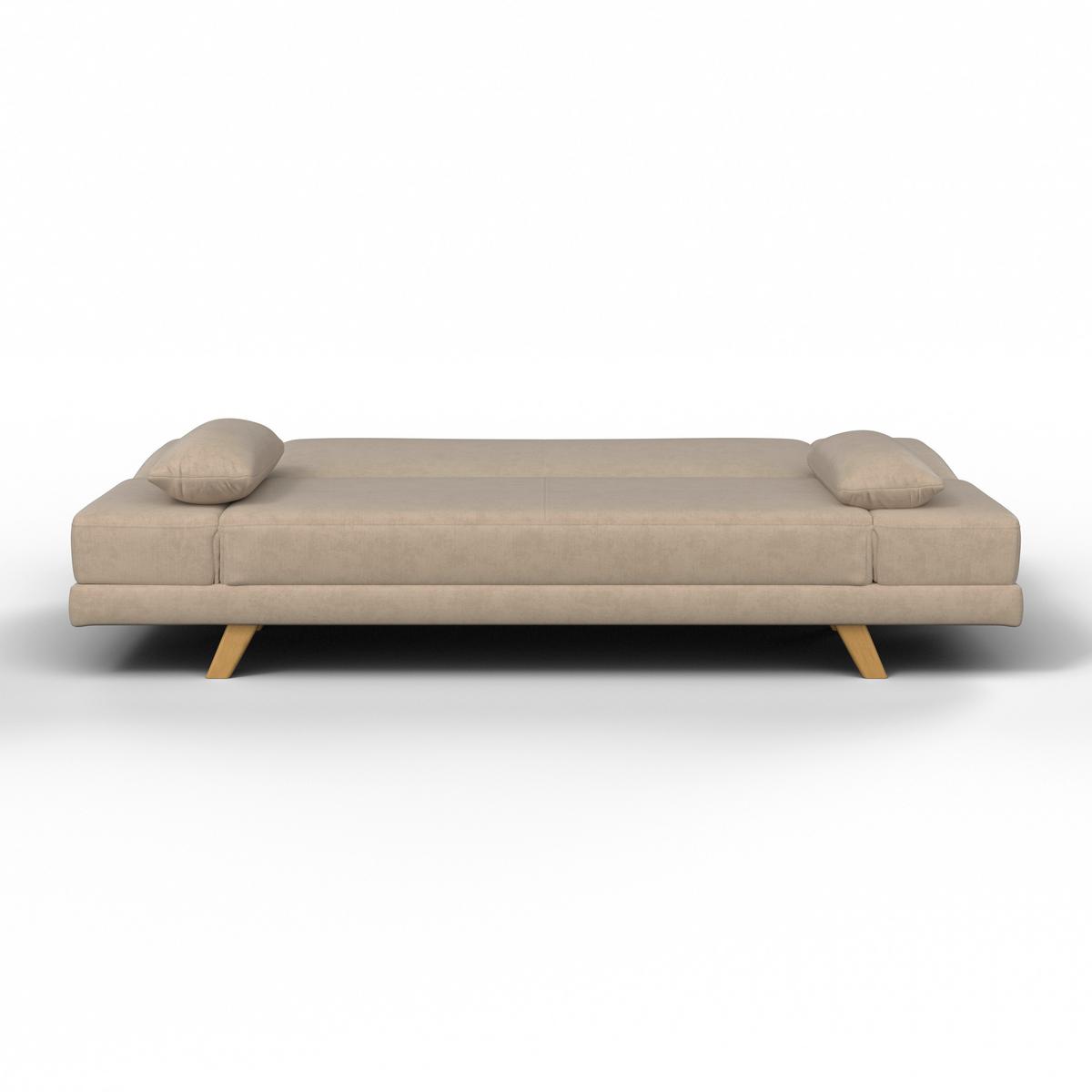 Zofa S Posteljno Funkcijo Funky - umazano rjava/bež, Moderno, tekstil/les (183/73/79cm) - Bessagi Home