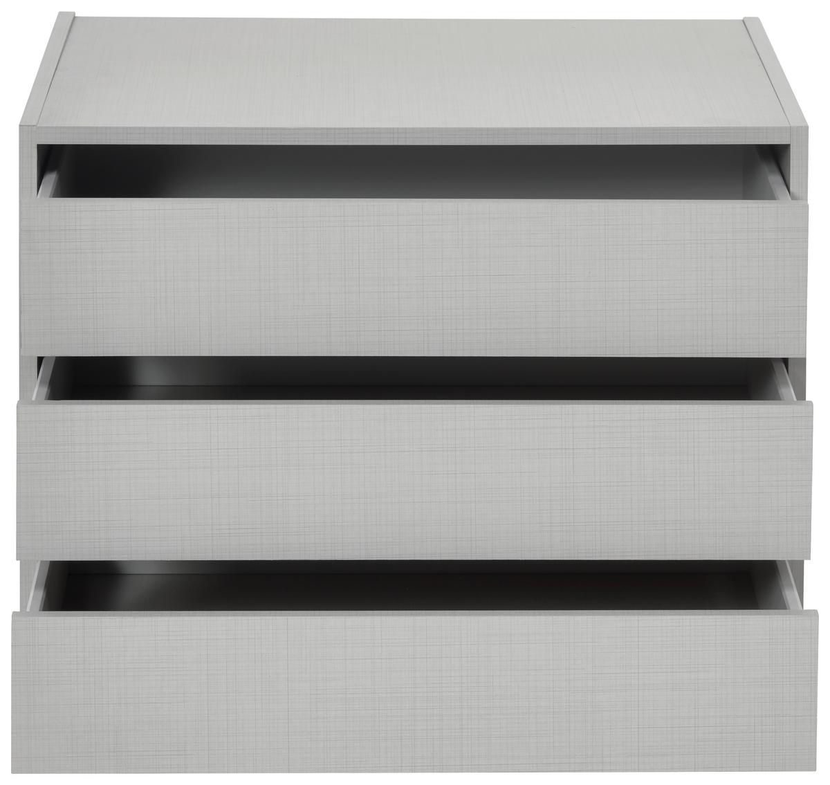 Schubkasteneinsatz Zubehör Grau - Grau, KONVENTIONELL, Holzwerkstoff (100/64/50cm) - Premium Living