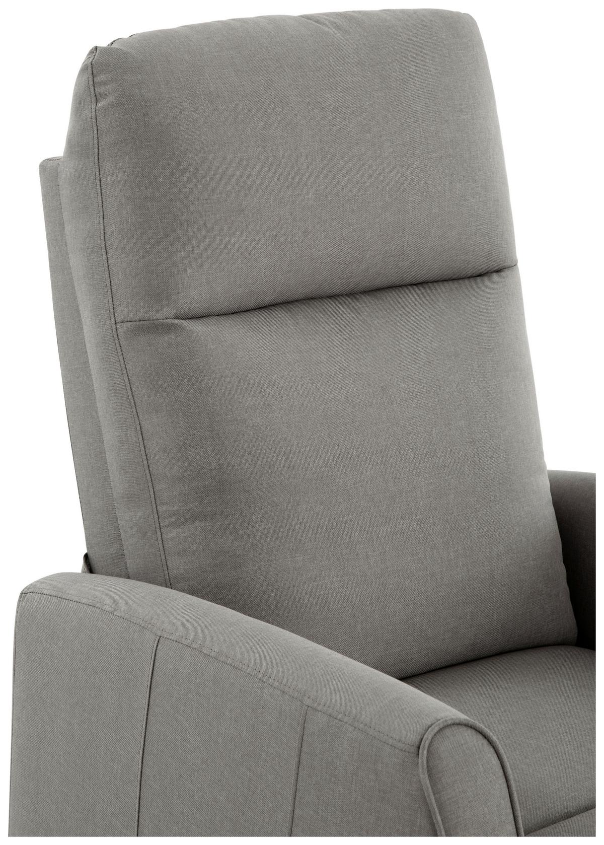 Relaks Fotelja Capri - siva/crna, Moderno, drvo/metal (70/105.5/84cm) - Mömax