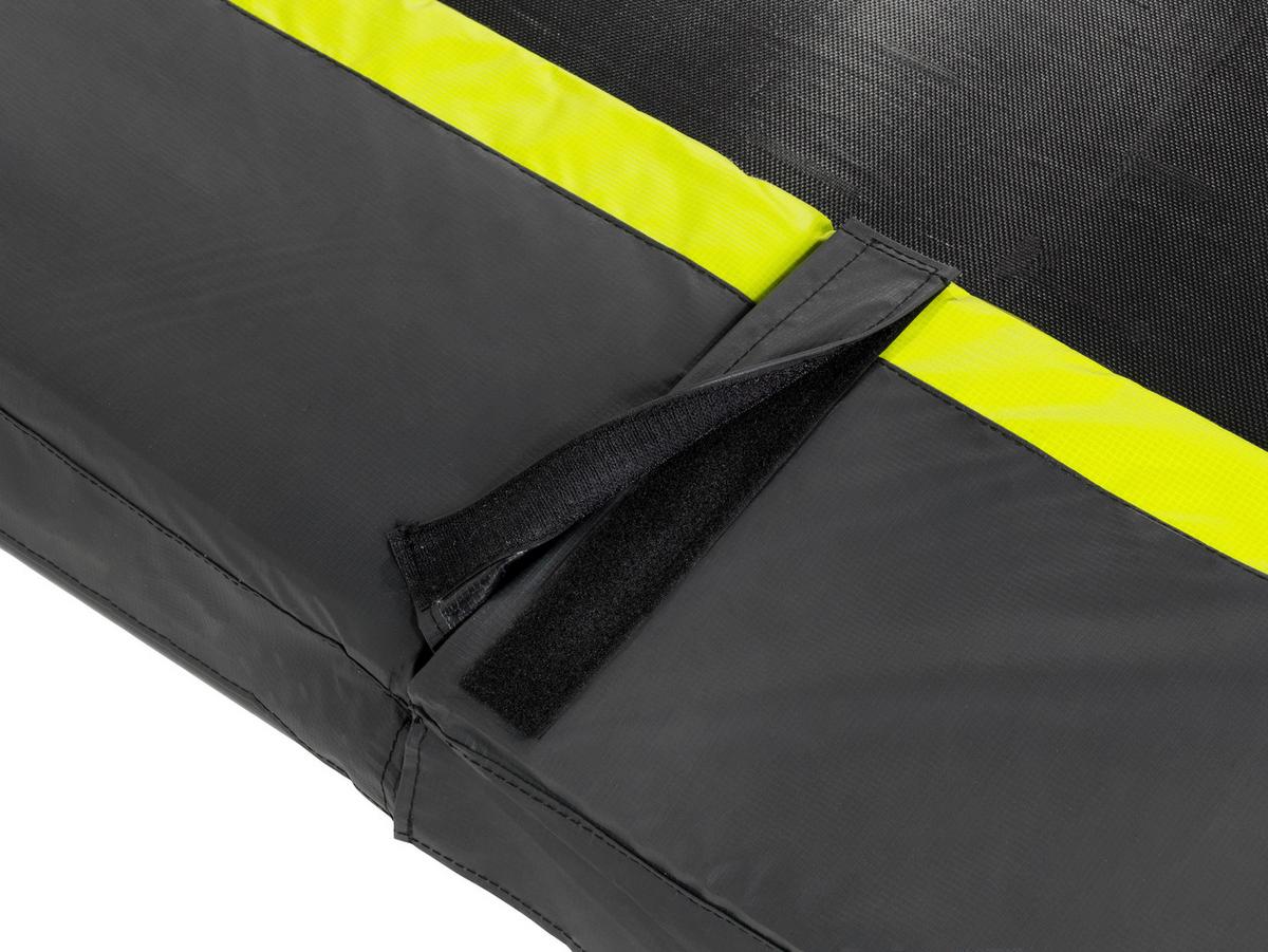 Trampolin Exit Schwarz - Schwarz, KONVENTIONELL, Kunststoff/Metall (305/203/214cm) - EXIT Toys