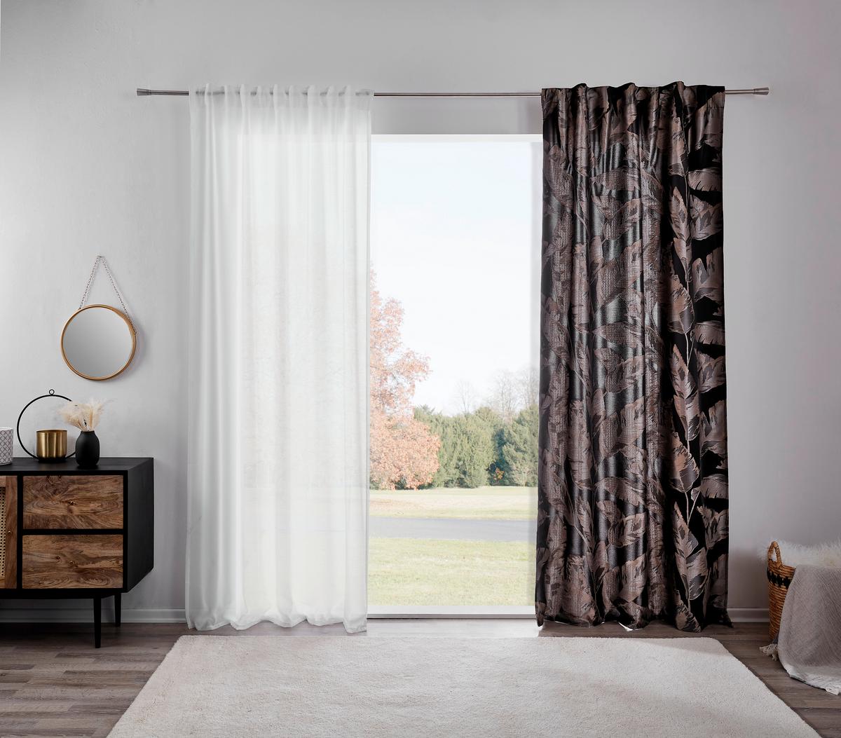 ZASŁONA GOTOWA BATIST - biały, Konventionell, tkanina (140/245cm) - Esposa
