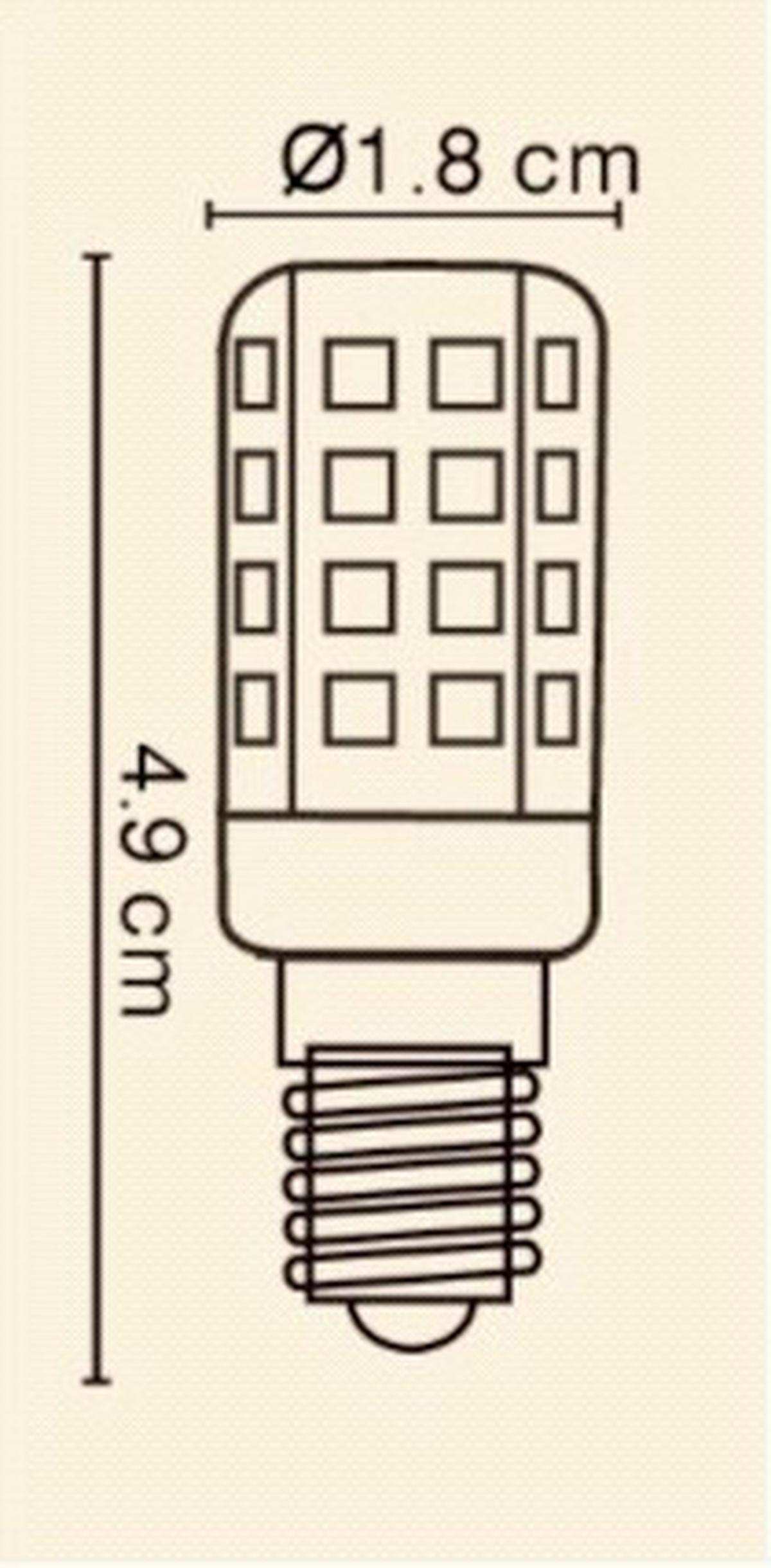 Bec LED 10646 - străveziu, plastic (1,8/4,9cm) - Modern Living