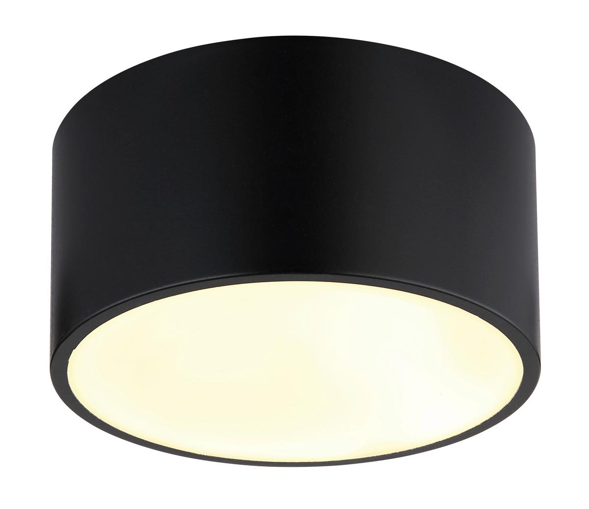 LAMPA SUFITOWA LED 56964S RAYMOND - czarny/opal, Basics, tworzywo sztuczne/metal (15/7,5cm) - Globo