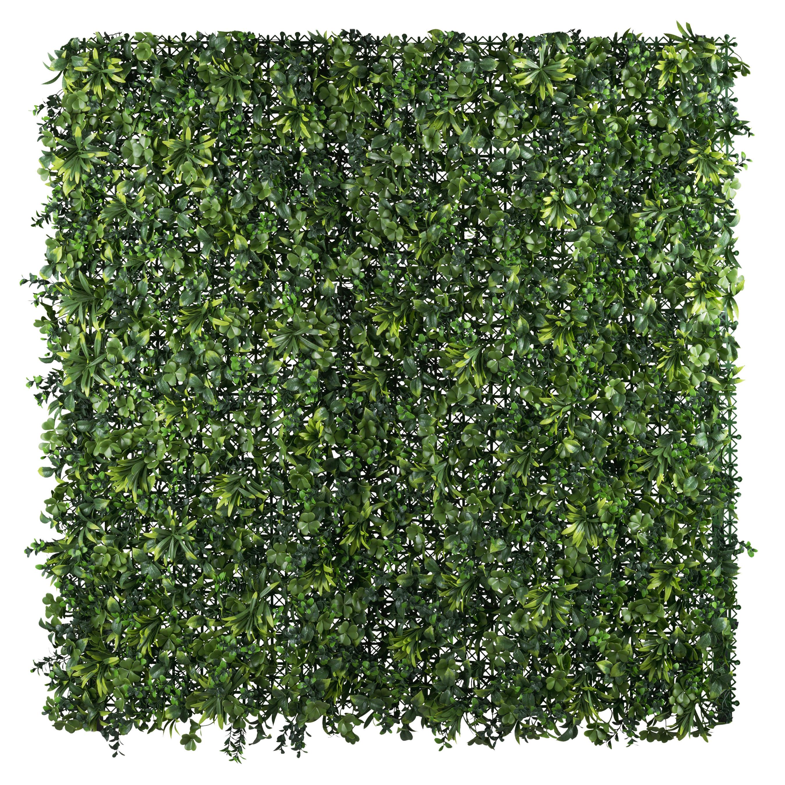 Kunstpflanze Grün - Grün, Design, Kunststoff (100cm)