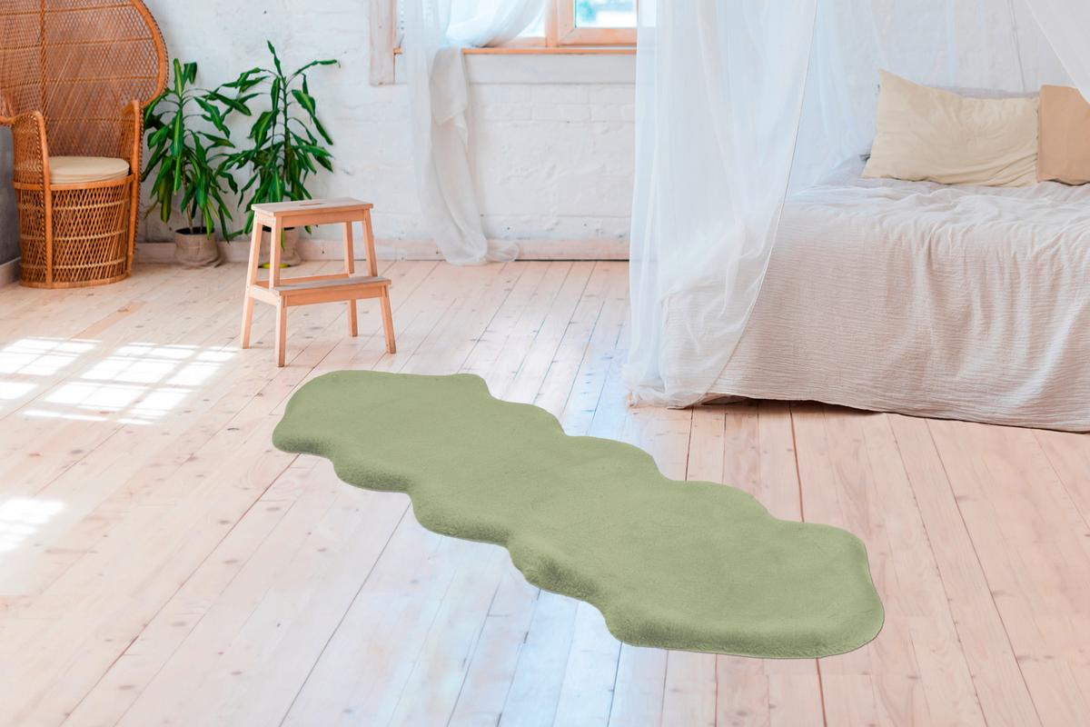 KUNSTFELL RABBIT SHEEPSKIN 300 MINT - Konventionell (60/180cm) - Kayoom