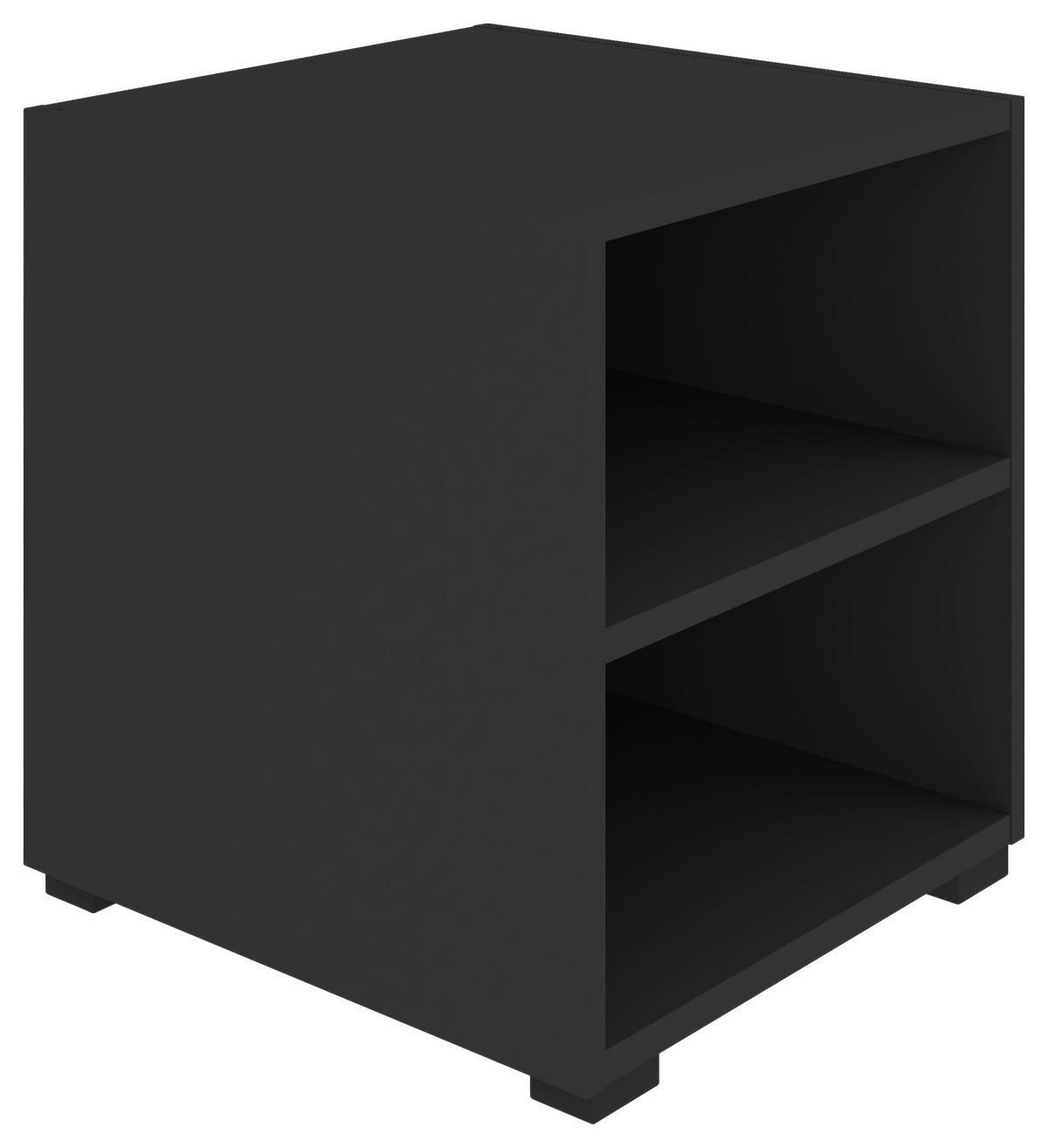 Regal Unit in Anthrazit - Anthrazit/Schwarz, Modern, Holzwerkstoff (45,6/44,8/40cm) - Based