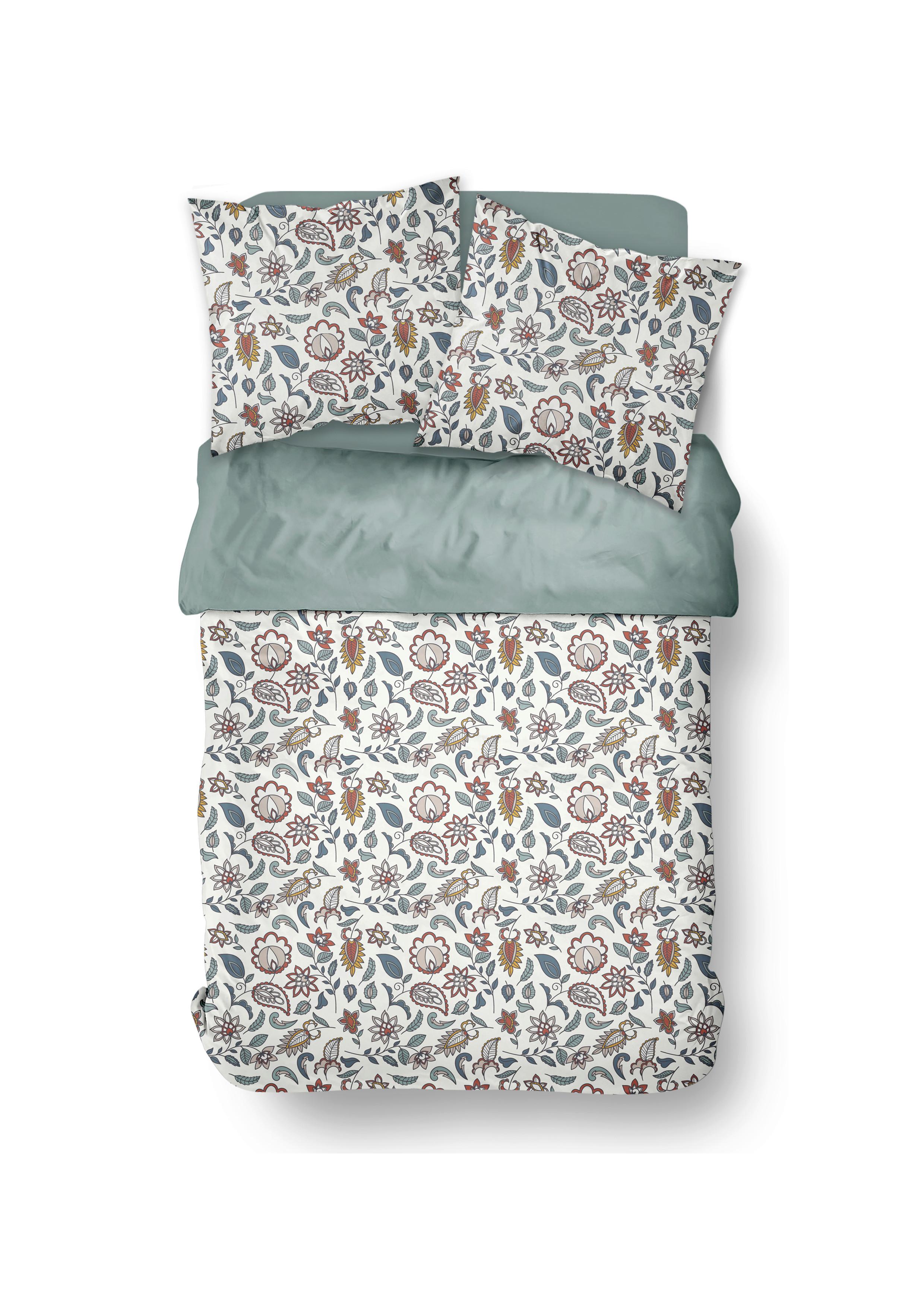 Posteljina Flora Lux 220x240/2x60x80cm - višebojno, Moderno, tekstil (220/240cm)
