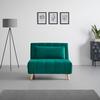 BÄDDFÅTÖLJ LEVIN - grön/naturfärgad, Modern, trä/textil (103/94/82cm) - Bessagi Home