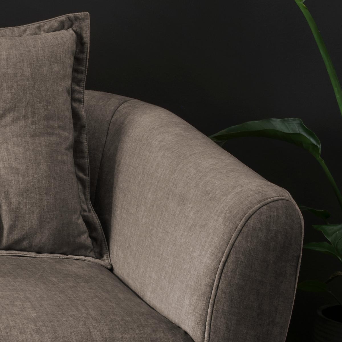 2,5-Sitzer-Sofa Baggio Braun Velours - Buchefarben/Braun, MODERN, Holz/Textil (196/94/103cm) - Livetastic