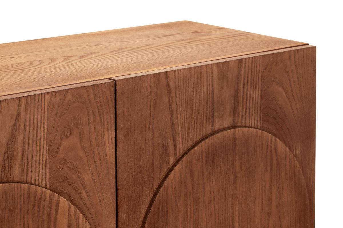 KOMODA TULLUS - kolor naturalny, Design, materiał drewnopochodny/drewno (80/88/31cm) - MID.YOU