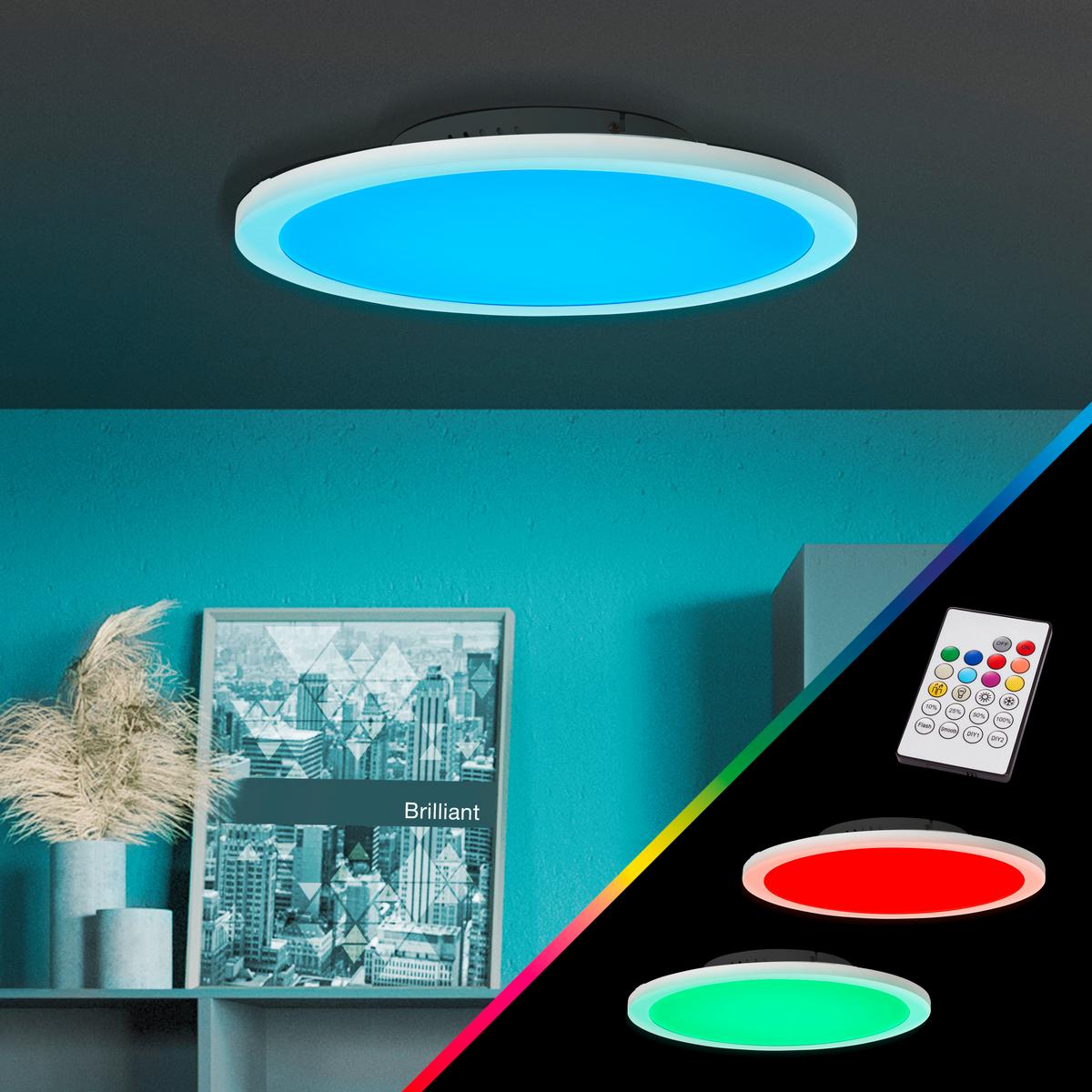 PANEL LED G97060L05 ABIE - biały, Konventionell, tworzywo sztuczne/metal (40/5,9cm) - Brilliant